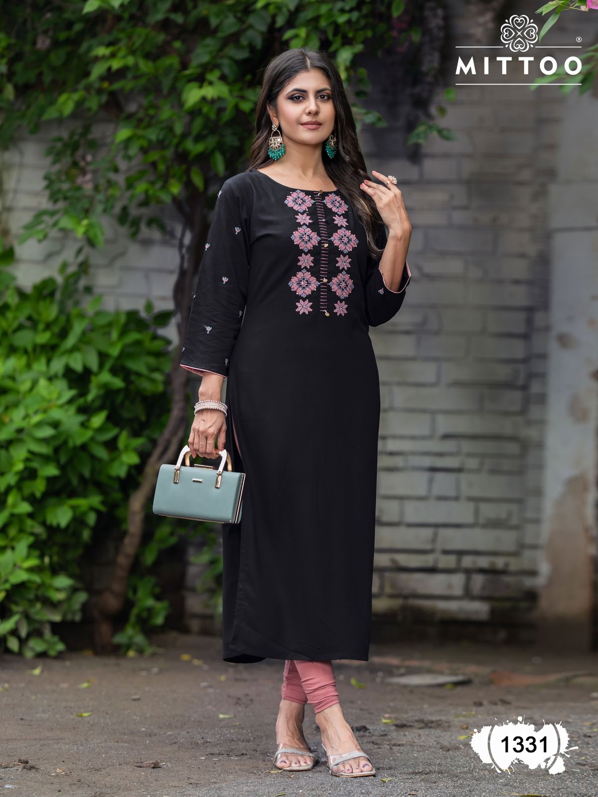 Mittoo Kurti Palak Vol 39 Rayon Kurti Catalog collection 3