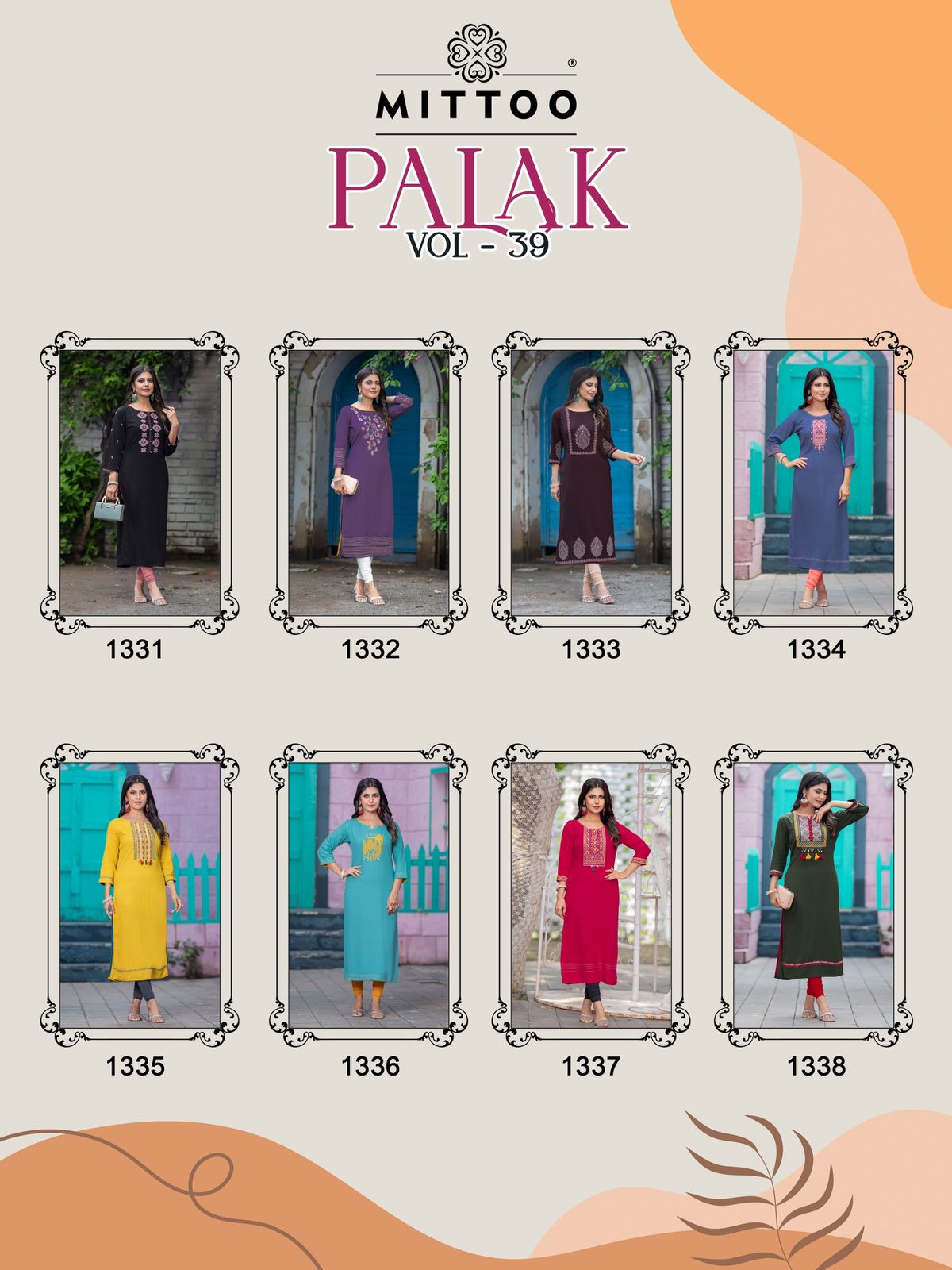 Mittoo Kurti Palak Vol 39 Rayon Kurti Catalog collection 9