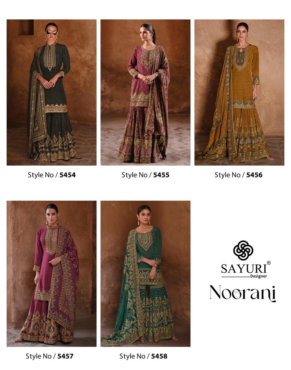 Sayuri Designer Noorani Designer Salwar Suits Catalog collection 1