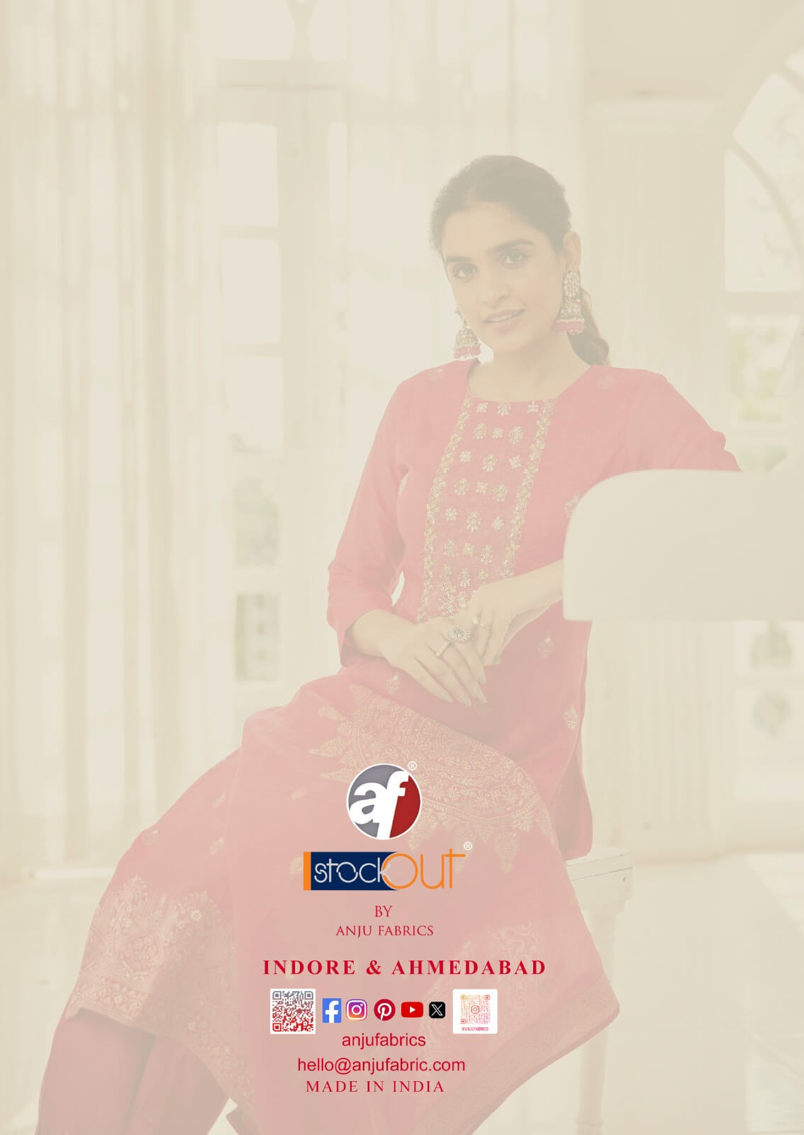 Anju Fabrics Silk Affair Vol 5 Readymade Dress Catalog collection 7