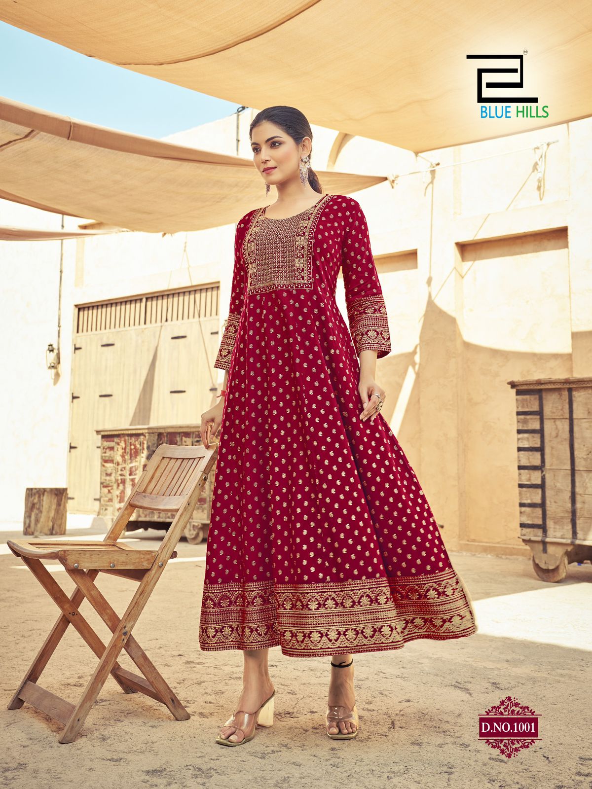 Blue Hills Urvashi Anarkali Kurti Catalog collection 3