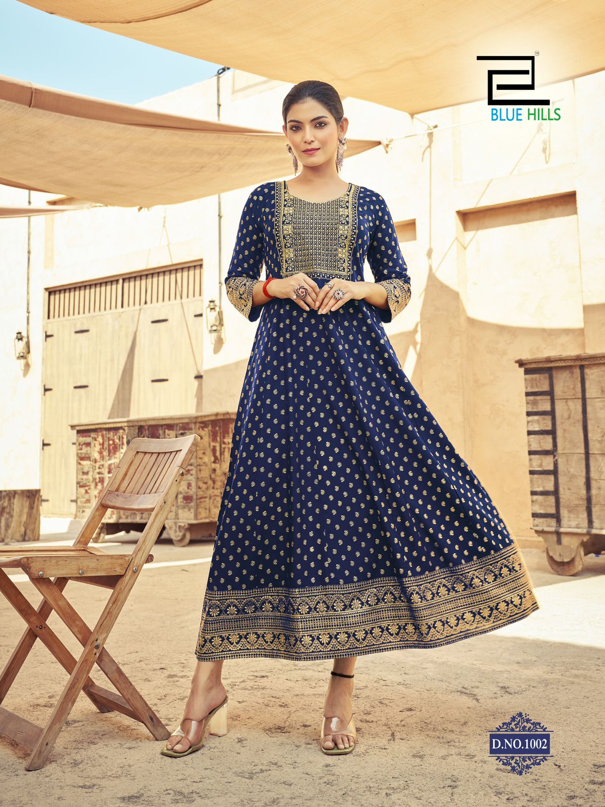 Blue Hills Urvashi Anarkali Kurti Catalog collection 10