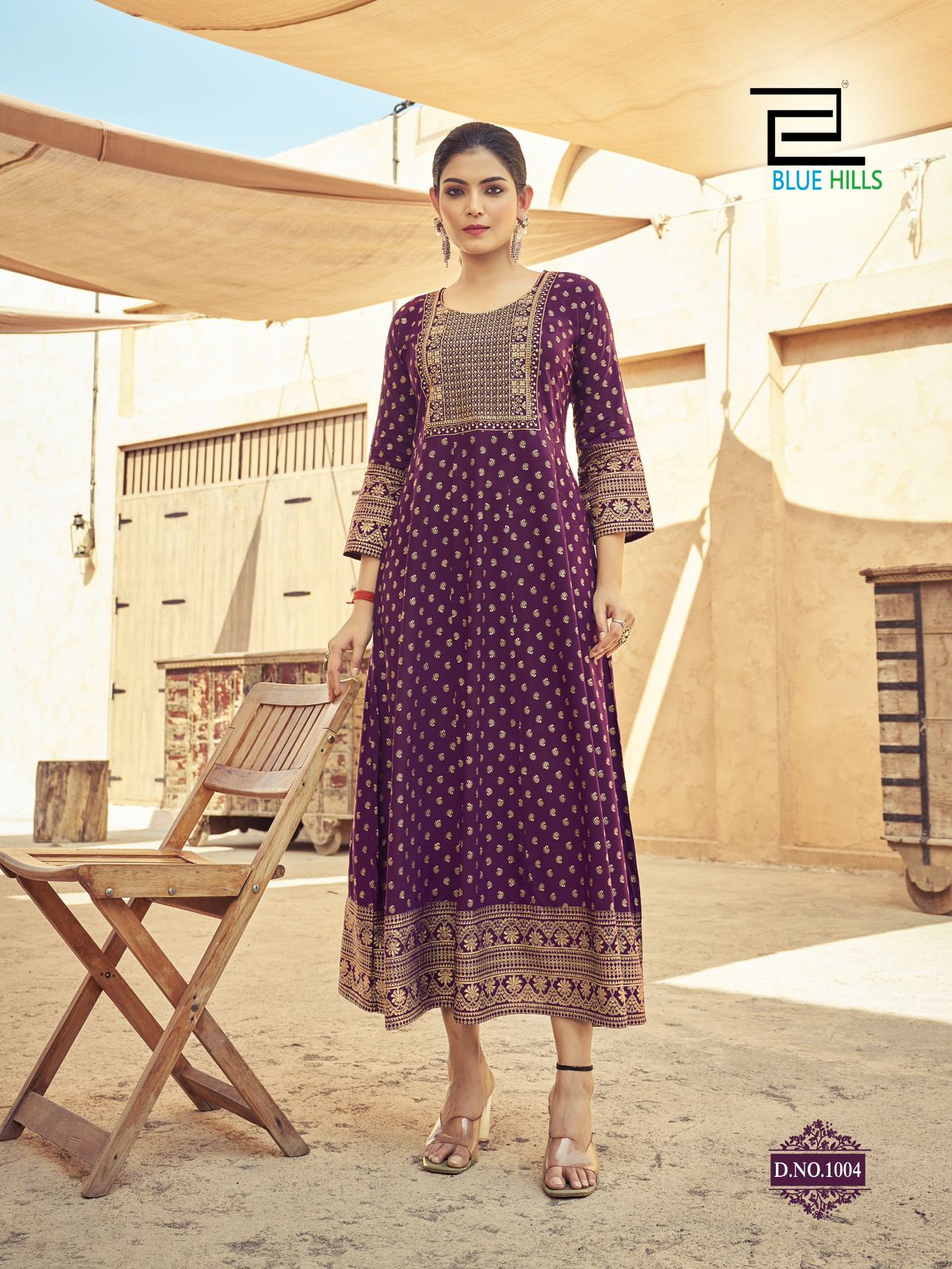 Blue Hills Urvashi Anarkali Kurti Catalog collection 1