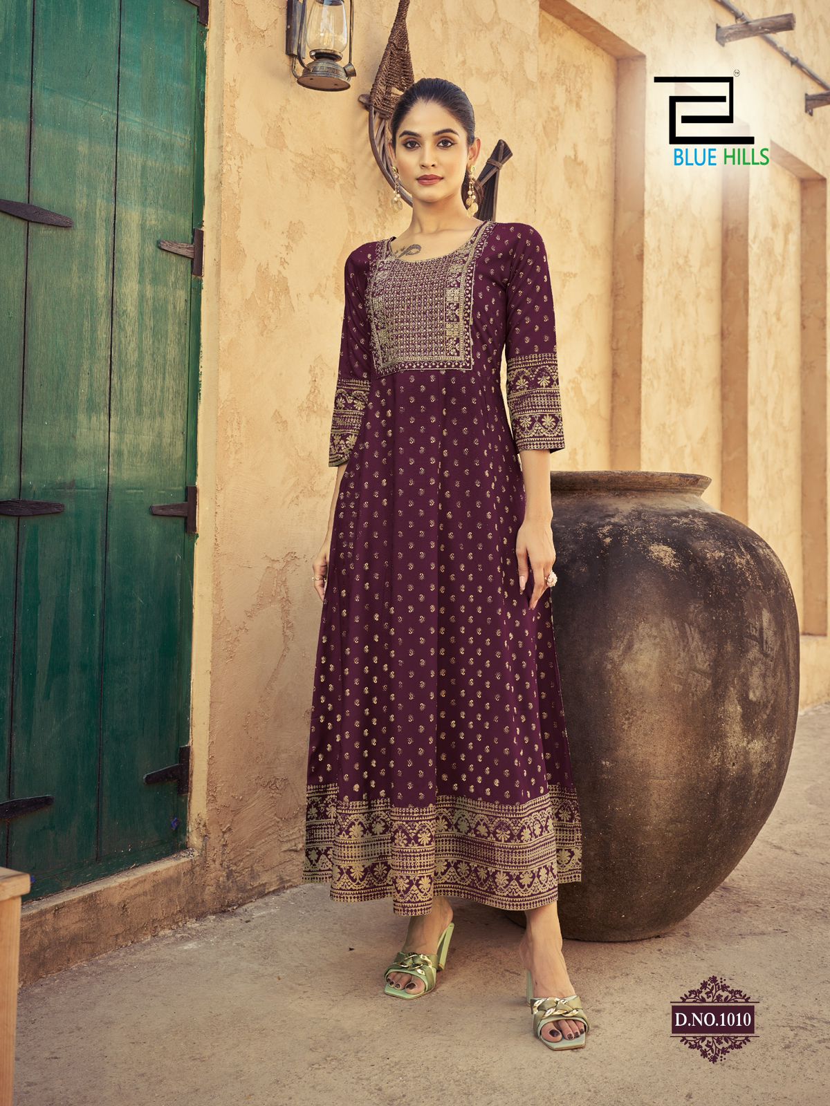 Blue Hills Urvashi Anarkali Kurti Catalog collection 8