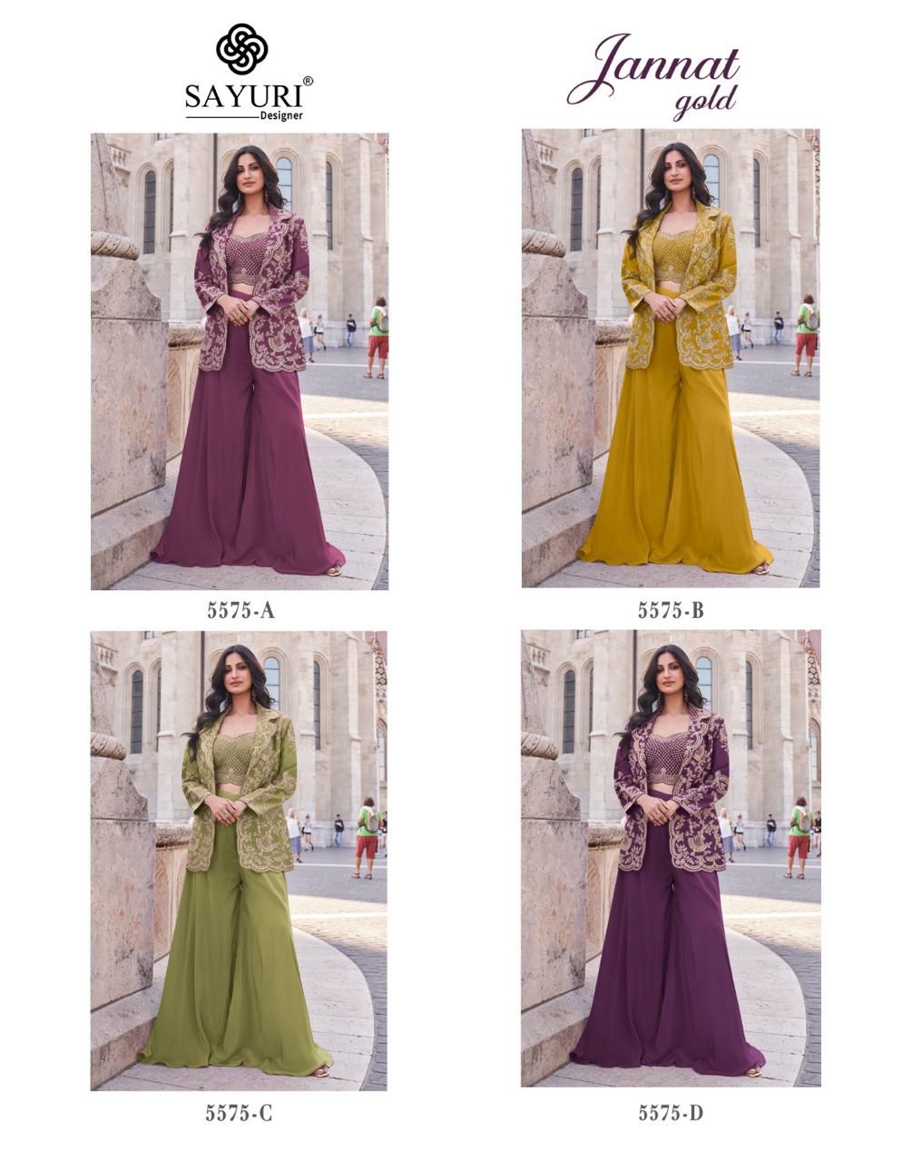 Sayuri Designer Jannat Gold Designer Salwar Suits Catalog collection 1