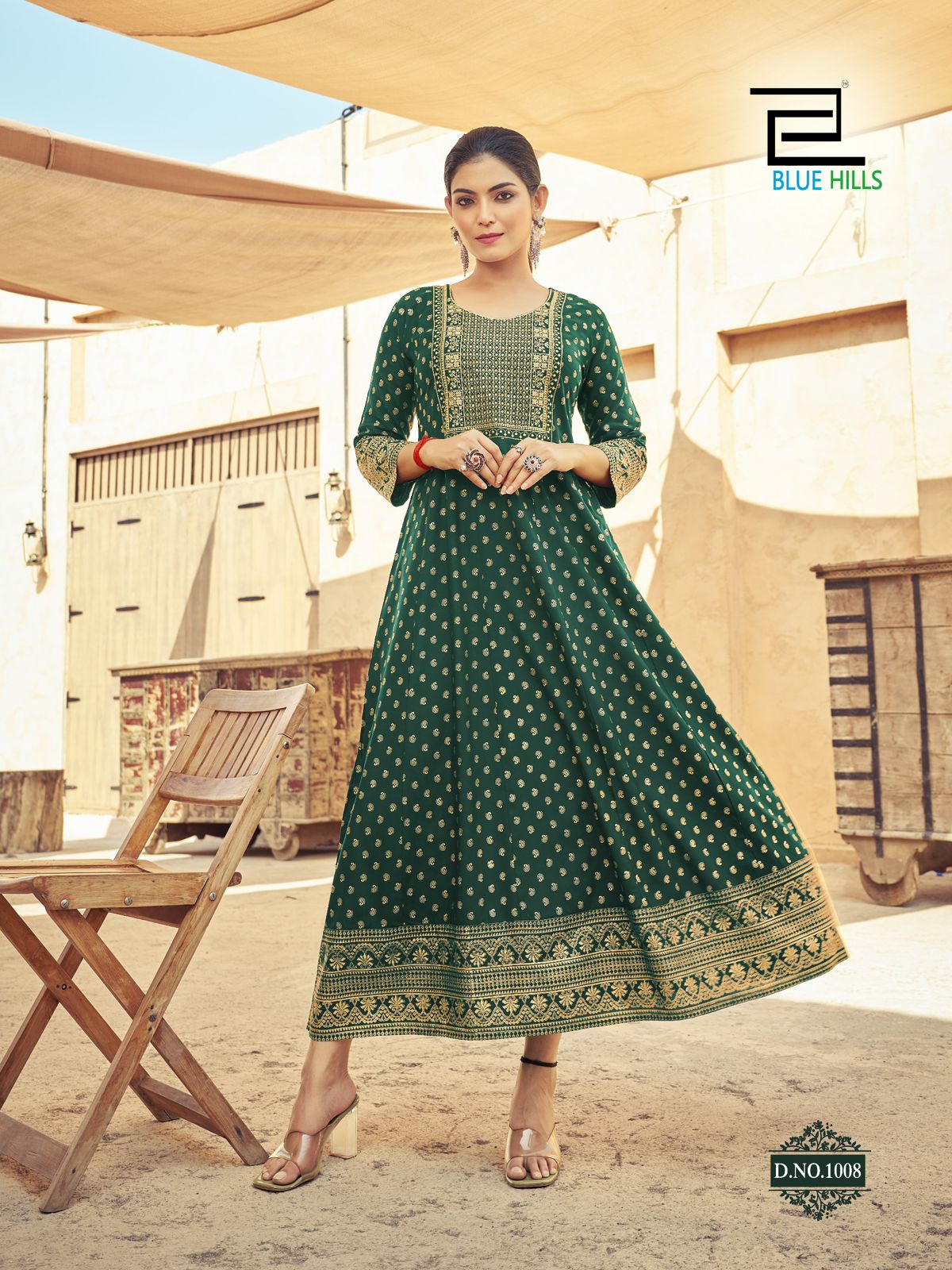 Blue Hills Urvashi Anarkali Kurti Catalog collection 7