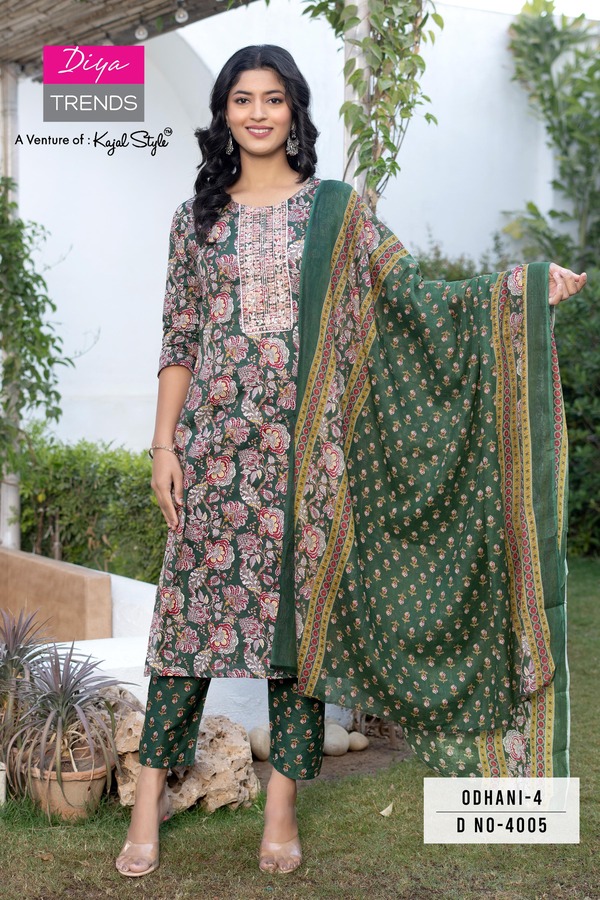 Diya Trends Odhani vol 4 Printed Salwar Kameez Catalog collection 5