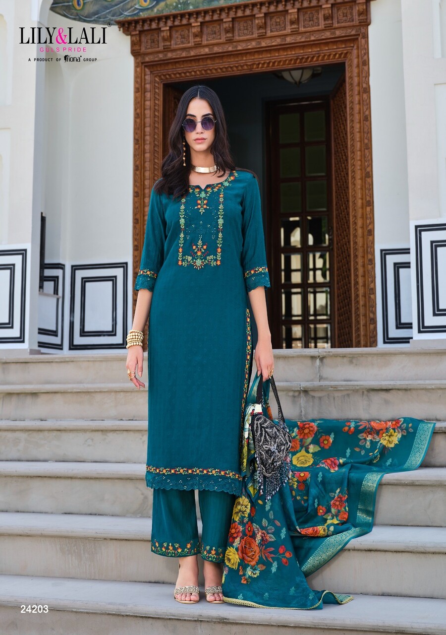 Lily Lali Rubab Vol 2 Embroidery Salwar Kameez Catalog collection 15