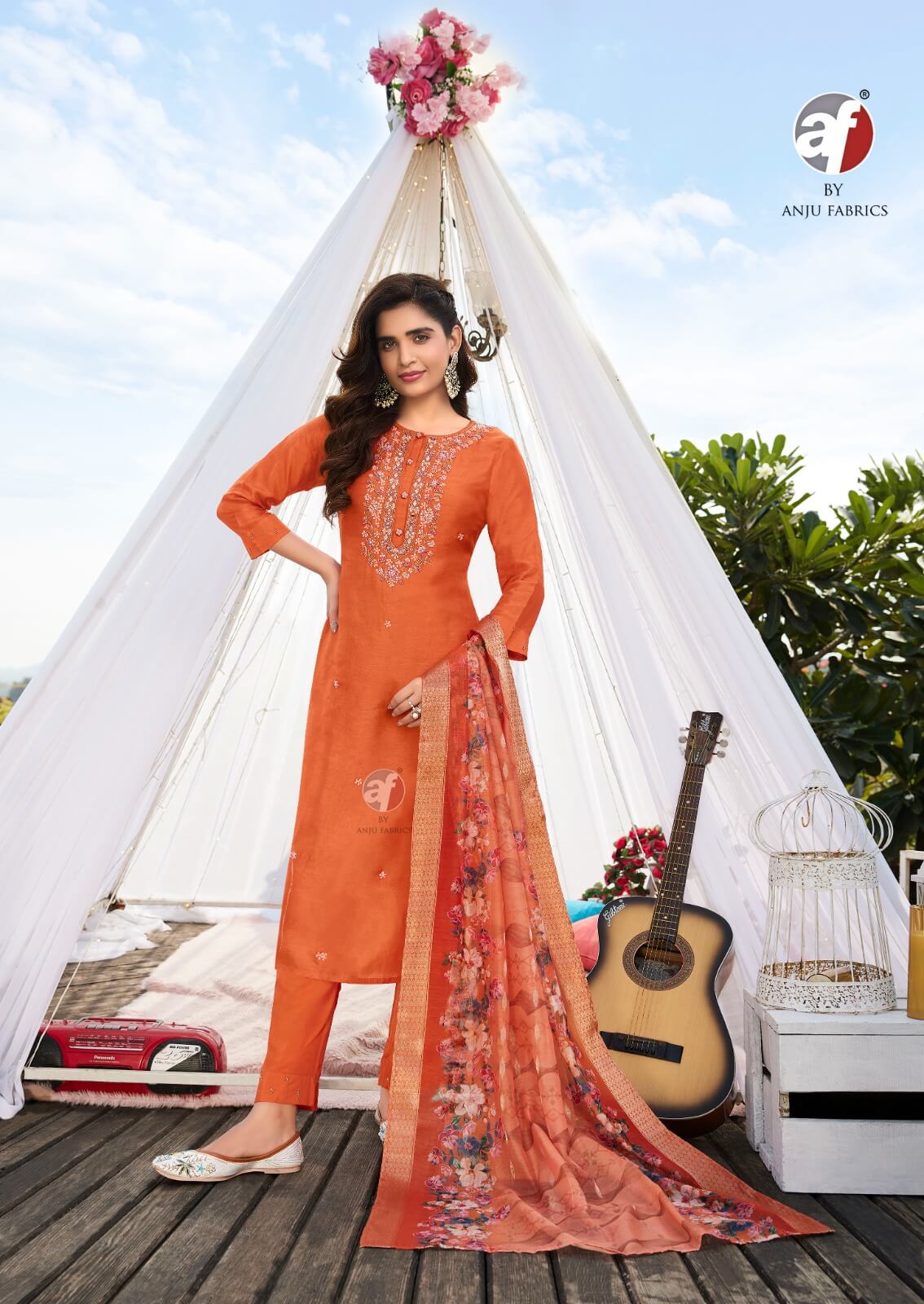 Anju Fabrics Ghunghat Vol 12 Readymade Dress Catalog collection 3