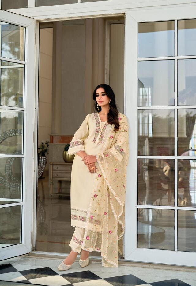 Lady Leela Aarfa Embroidery Salwar Kameez Catalog collection 5