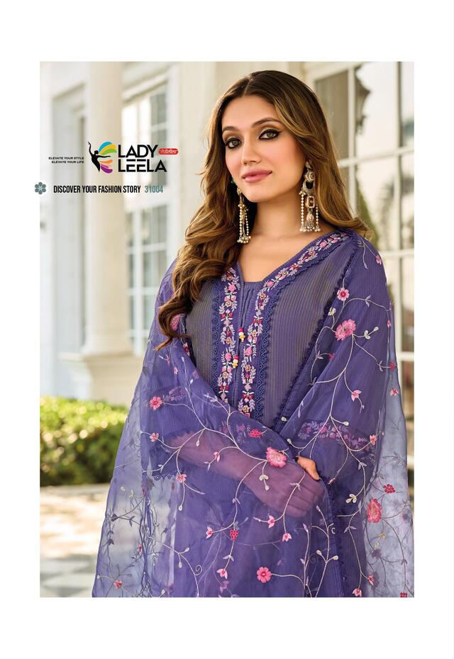 Lady Leela Aarfa Embroidery Salwar Kameez Catalog collection 9