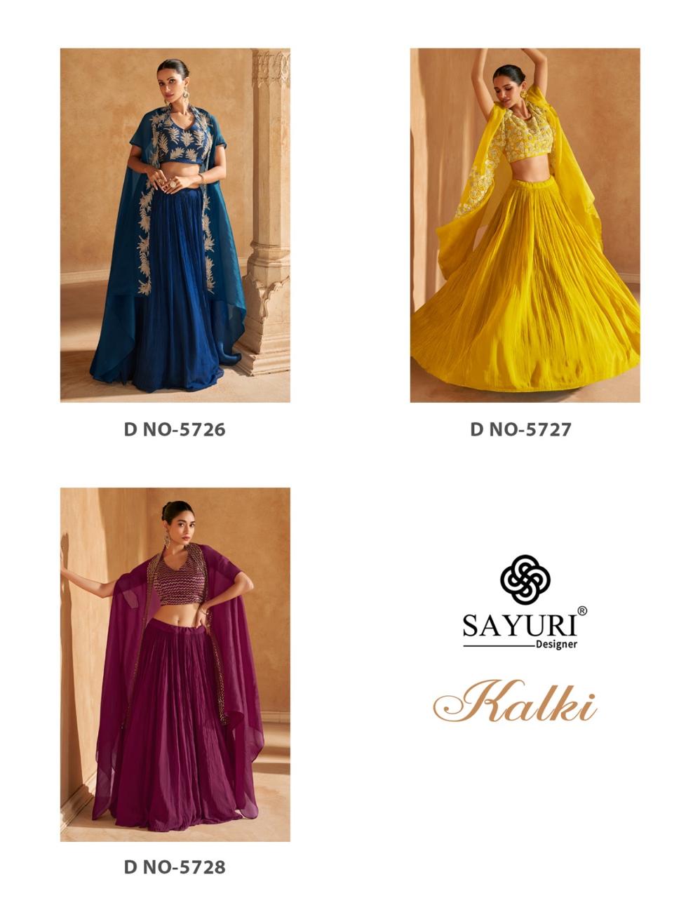 Sayuri Designer Kalki Designer Salwar Suits Catalog collection 1