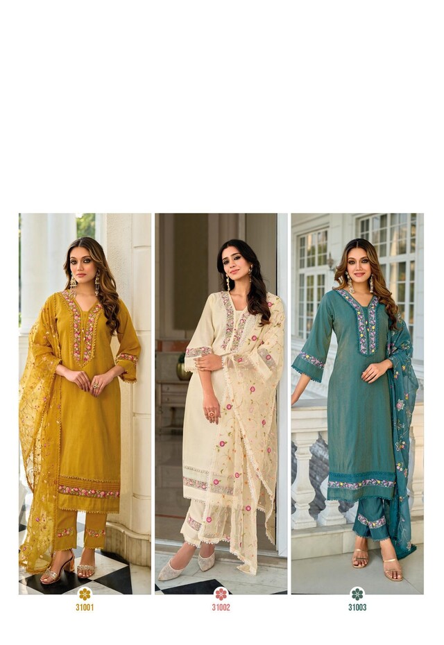 Lady Leela Aarfa Embroidery Salwar Kameez Catalog collection 11