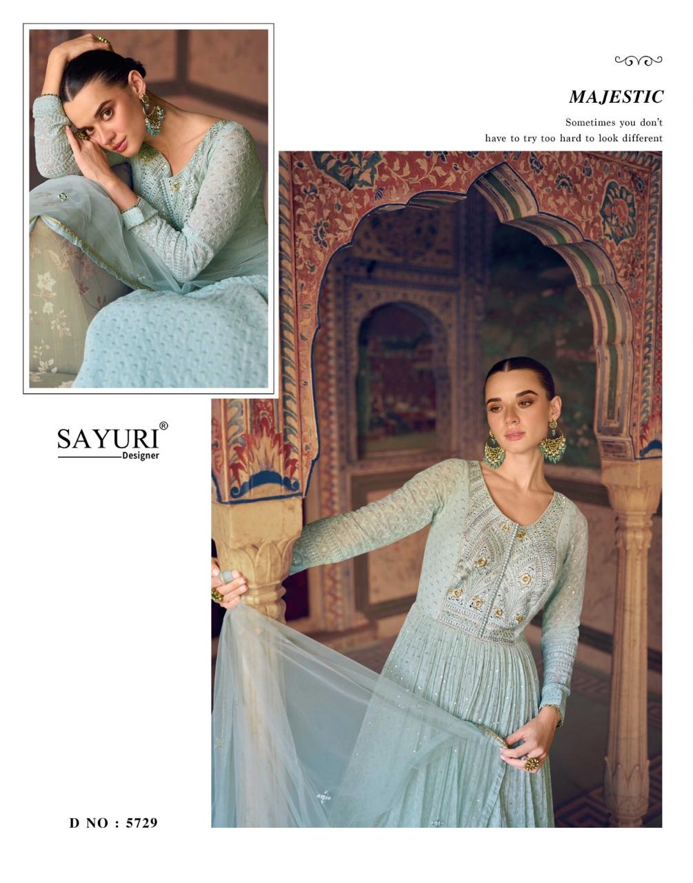 Sayuri Designer Rubina Gowns With Dupatta Catalog collection 6