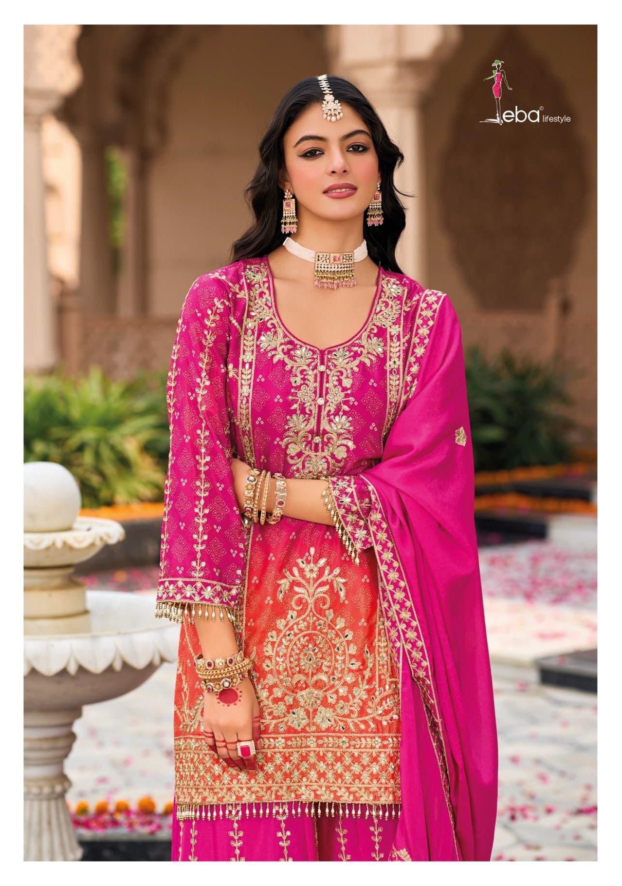 Eba Lifestyle Rangeen Embroidery Salwar Kameez Catalog collection 4