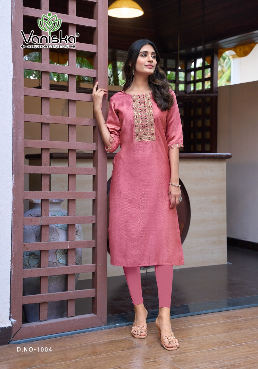 Vaniska Five Star Embroidery Kurti Catalog collection 7