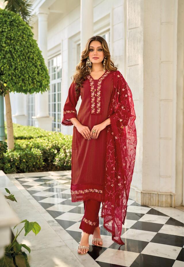 Lady Leela Aarfa Embroidery Salwar Kameez Catalog collection 2