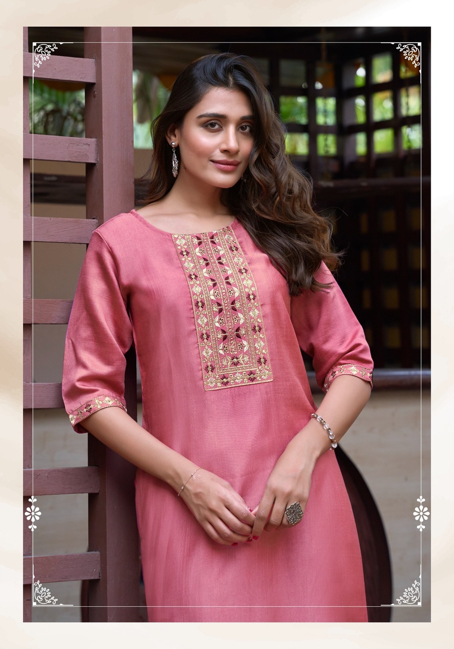 Vaniska Five Star Embroidery Kurti Catalog collection 6