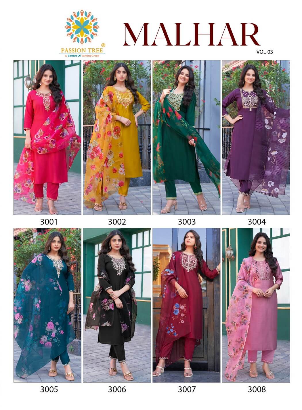 Passion Tree Malhar Vol 3 Readymade Dress Catalog collection 1