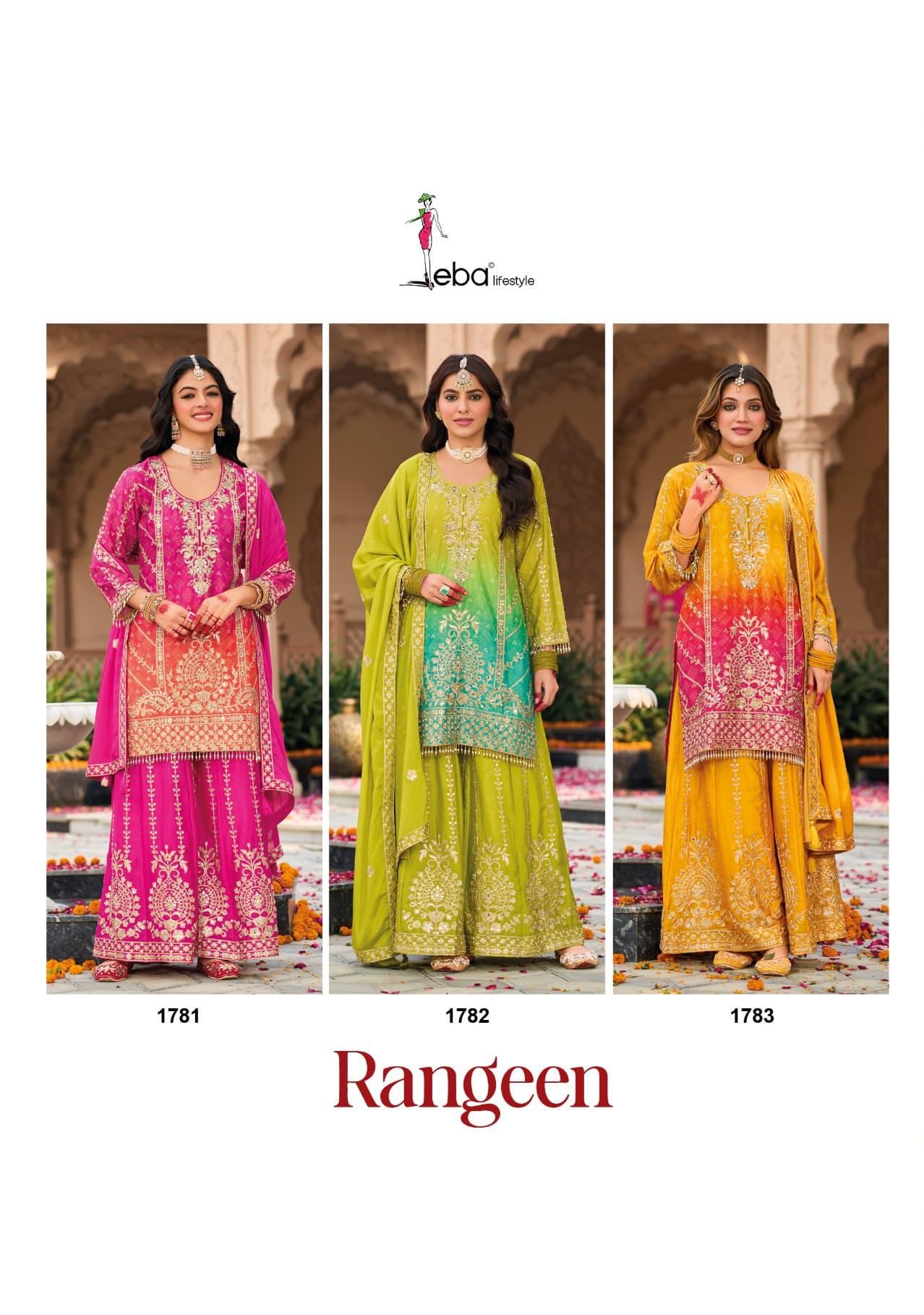 Eba Lifestyle Rangeen Embroidery Salwar Kameez Catalog collection 1