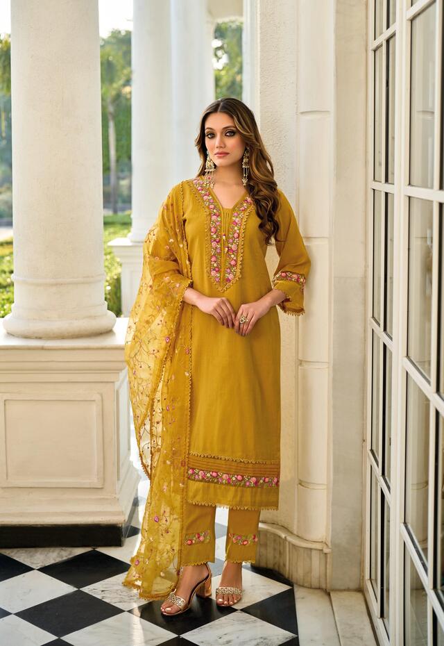 Lady Leela Aarfa Embroidery Salwar Kameez Catalog collection 6