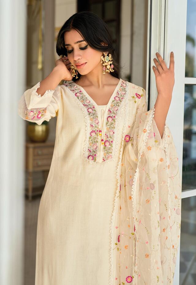 Lady Leela Aarfa Embroidery Salwar Kameez Catalog collection 3