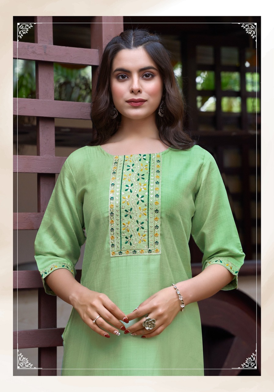 Vaniska Five Star Embroidery Kurti Catalog collection 4