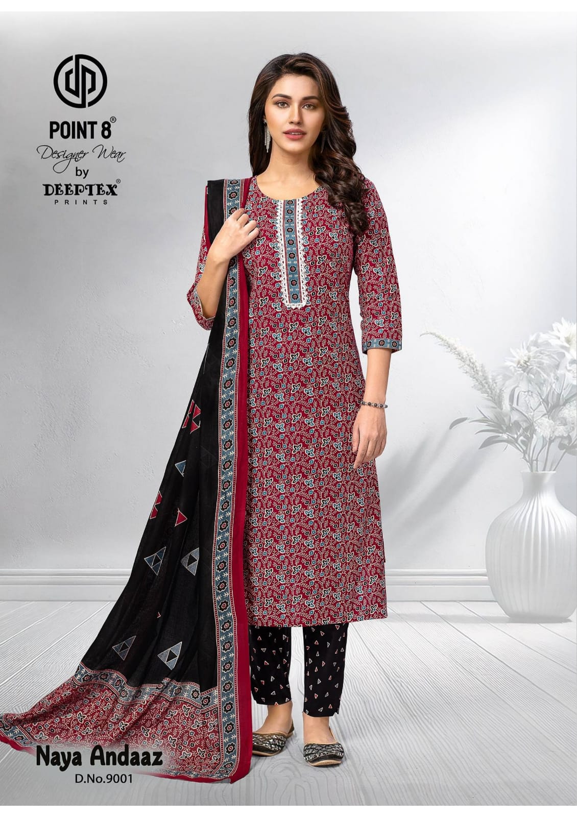 Deeptex Point 8 Naya Andaaz Vol 9 Dress Catalogale collection 3