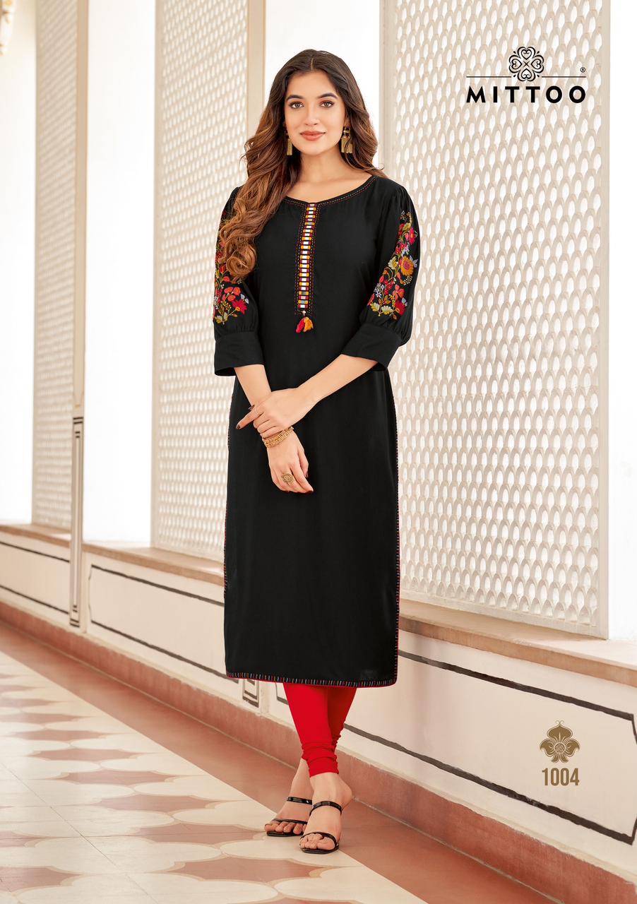 Mittoo Kurti Kaamiya Rayon Kurti Catalog collection 4