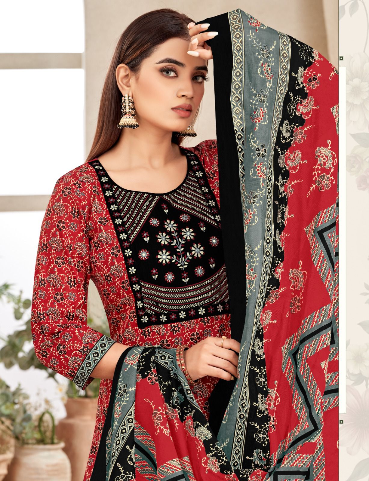 Balaji Ajrakh Printed Salwar Kameez Catalog collection 3