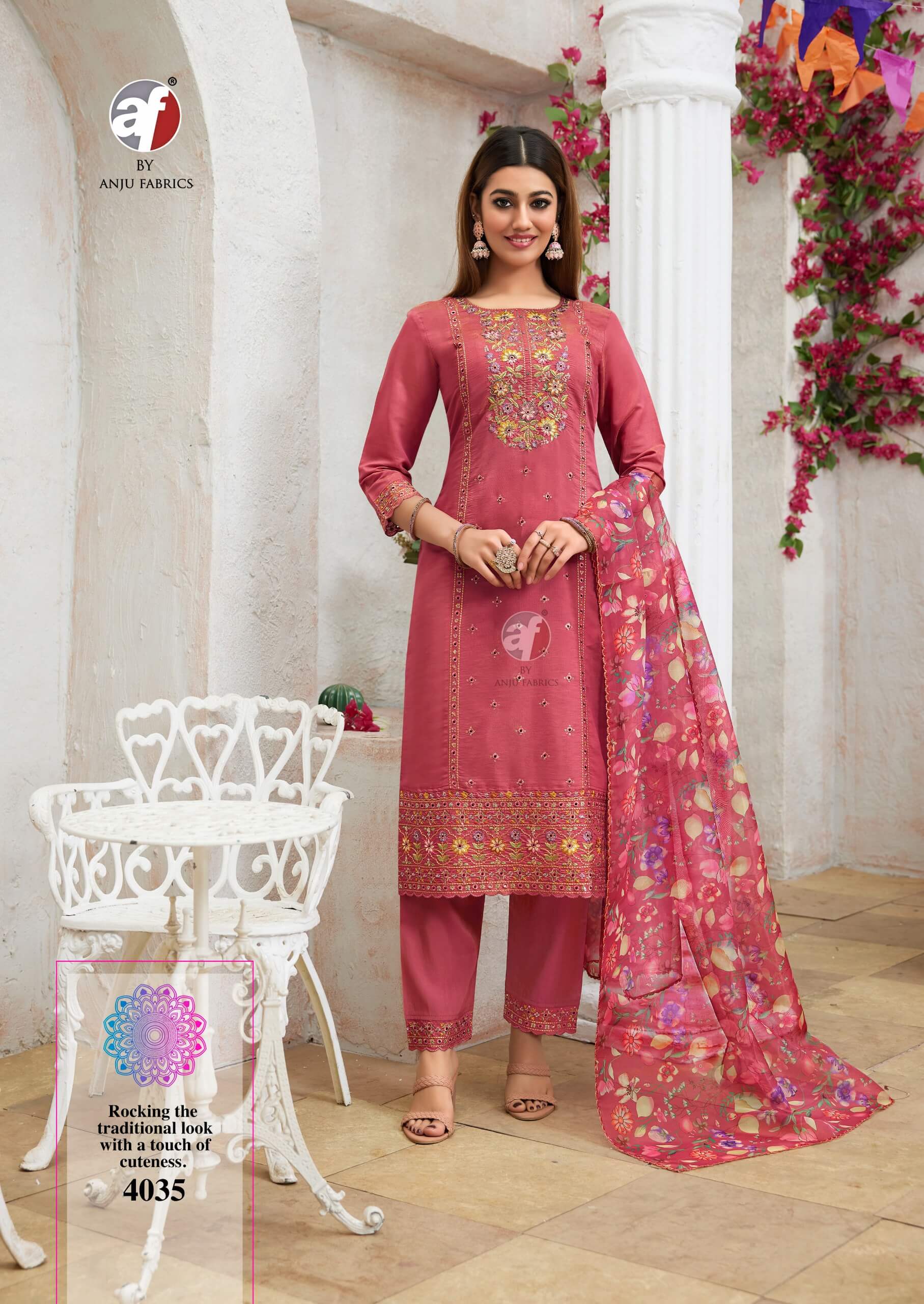 Anju Fabrics Sayara Vol 2 Embroidery Salwar Kameez Catalog collection 7