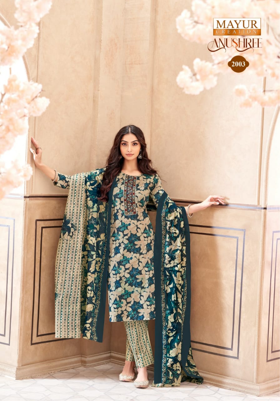 Mayur Creation Anushree Cotton Salwar Kameez Catalog collection 5