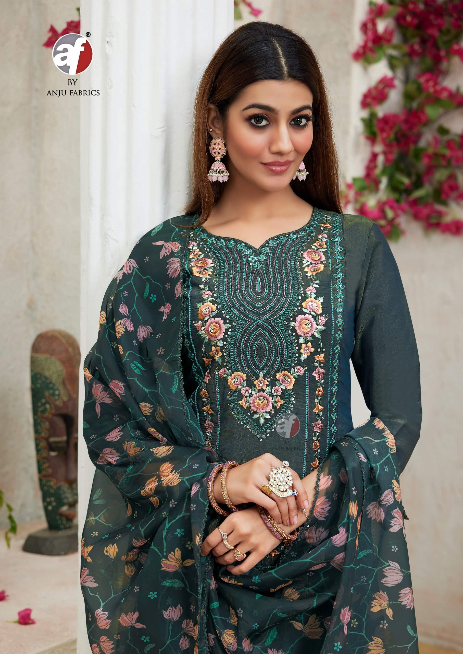 Anju Fabrics Sayara Vol 2 Embroidery Salwar Kameez Catalog collection 2