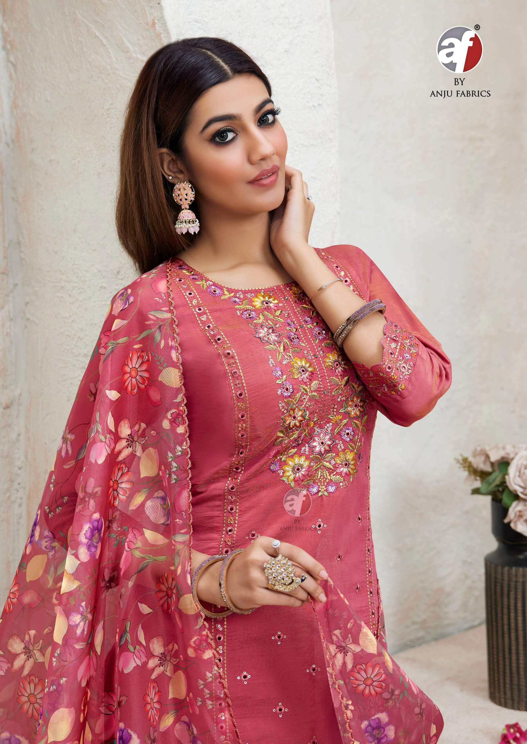 Anju Fabrics Sayara Vol 2 Embroidery Salwar Kameez Catalog collection 4