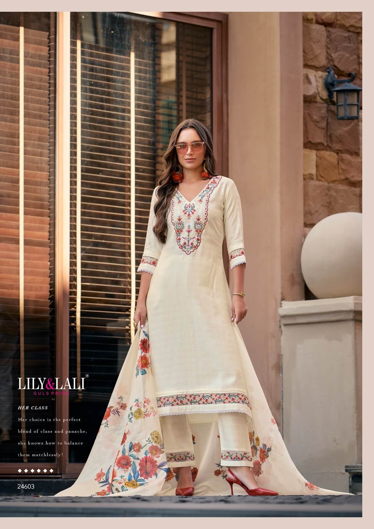 Lily and Lali Srivalli Vol 2 Embroidery Salwar Kameez Catalog collection 5