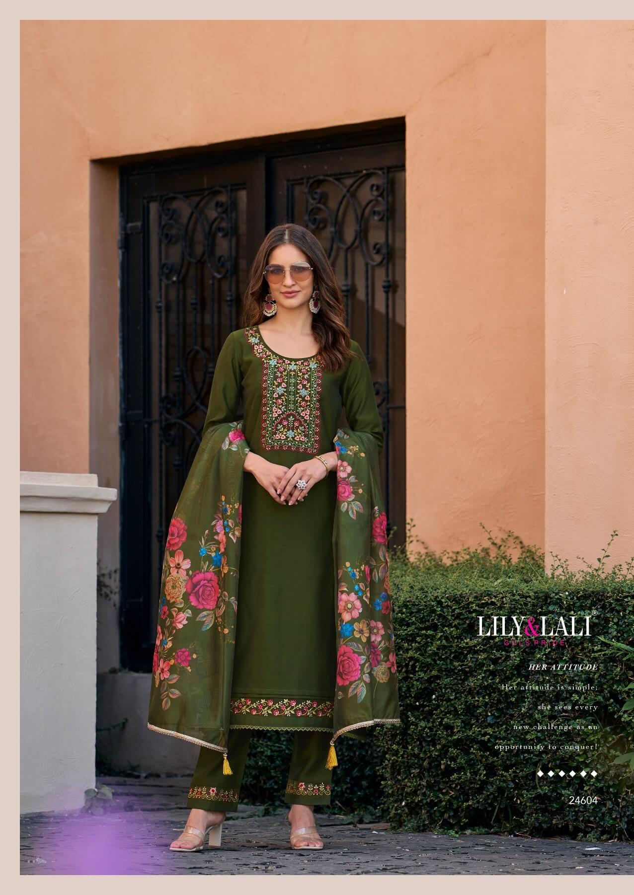 Lily and Lali Srivalli Vol 2 Embroidery Salwar Kameez Catalog collection 6