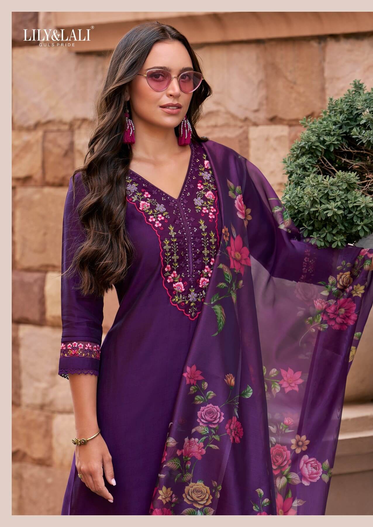 Lily and Lali Srivalli Vol 2 Embroidery Salwar Kameez Catalog collection 9