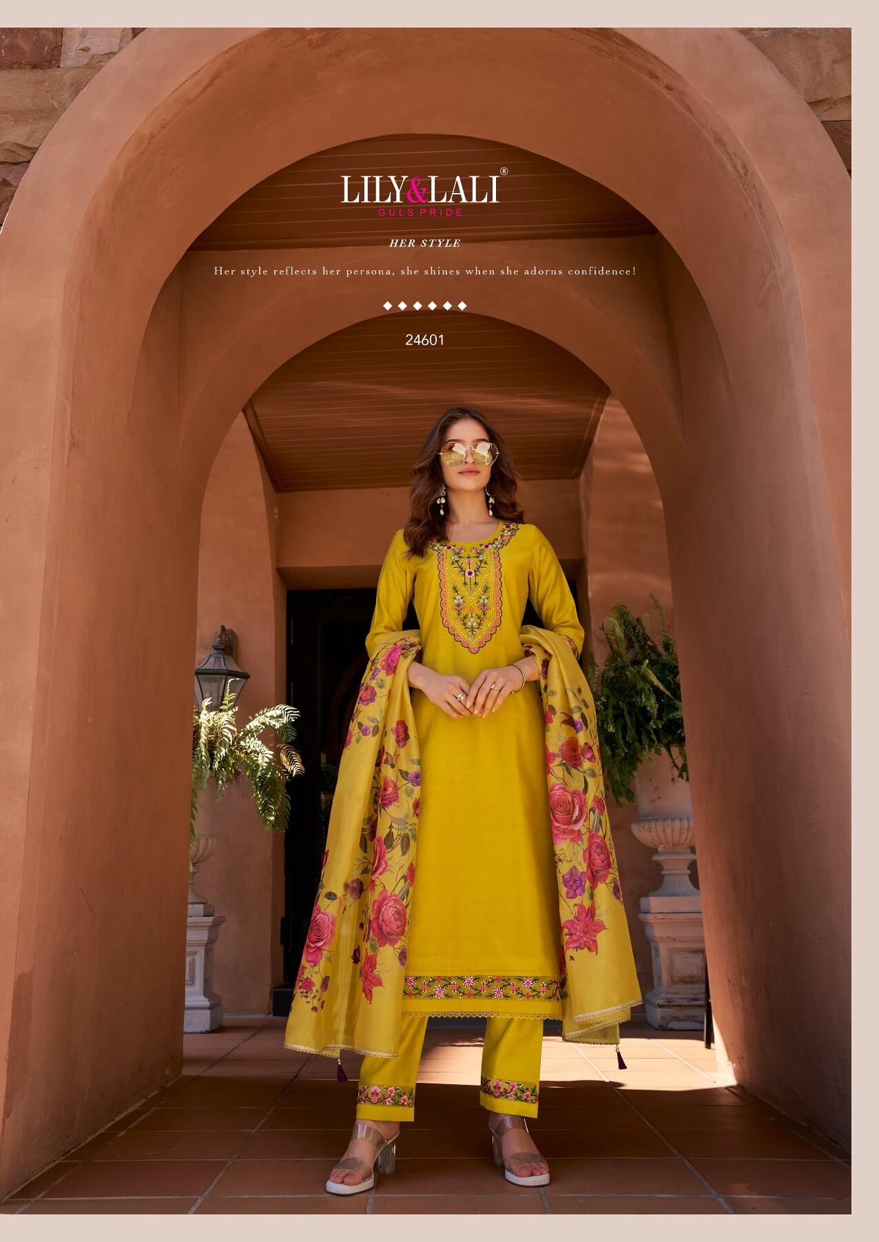 Lily and Lali Srivalli Vol 2 Embroidery Salwar Kameez Catalog collection 3