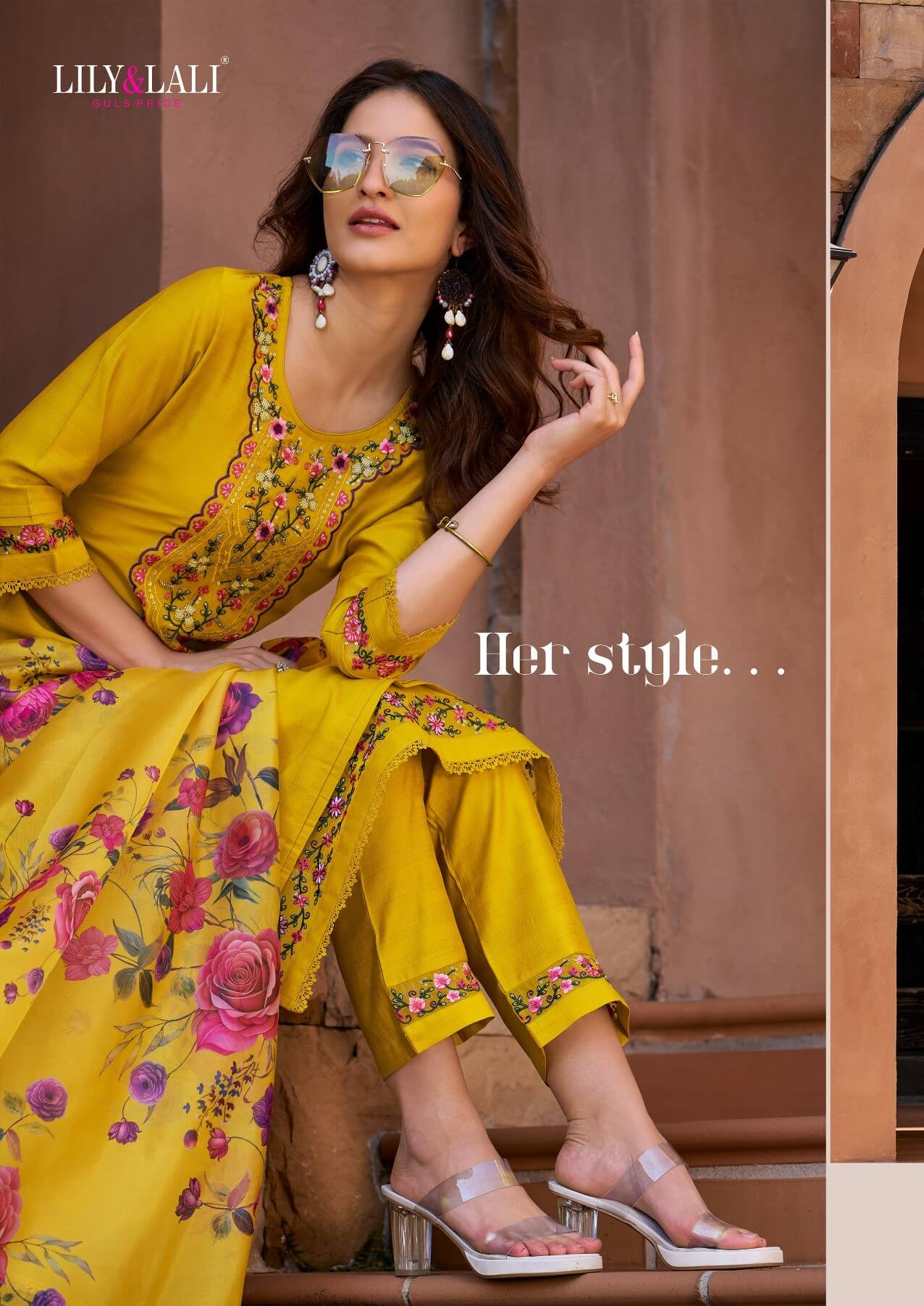 Lily and Lali Srivalli Vol 2 Embroidery Salwar Kameez Catalog collection 4