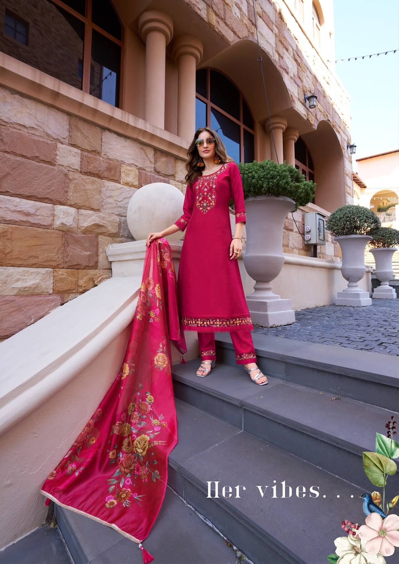 Lily and Lali Srivalli Vol 2 Embroidery Salwar Kameez Catalog collection 7