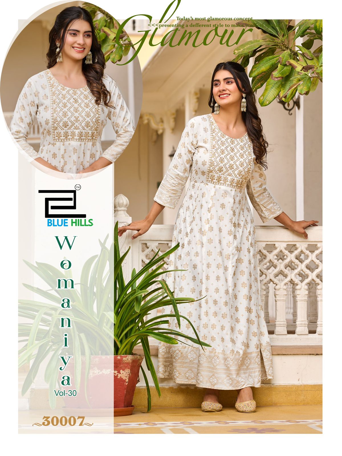 Blue Hills Womaniya Vol 30 Anarkali Kurti Catalog collection 7