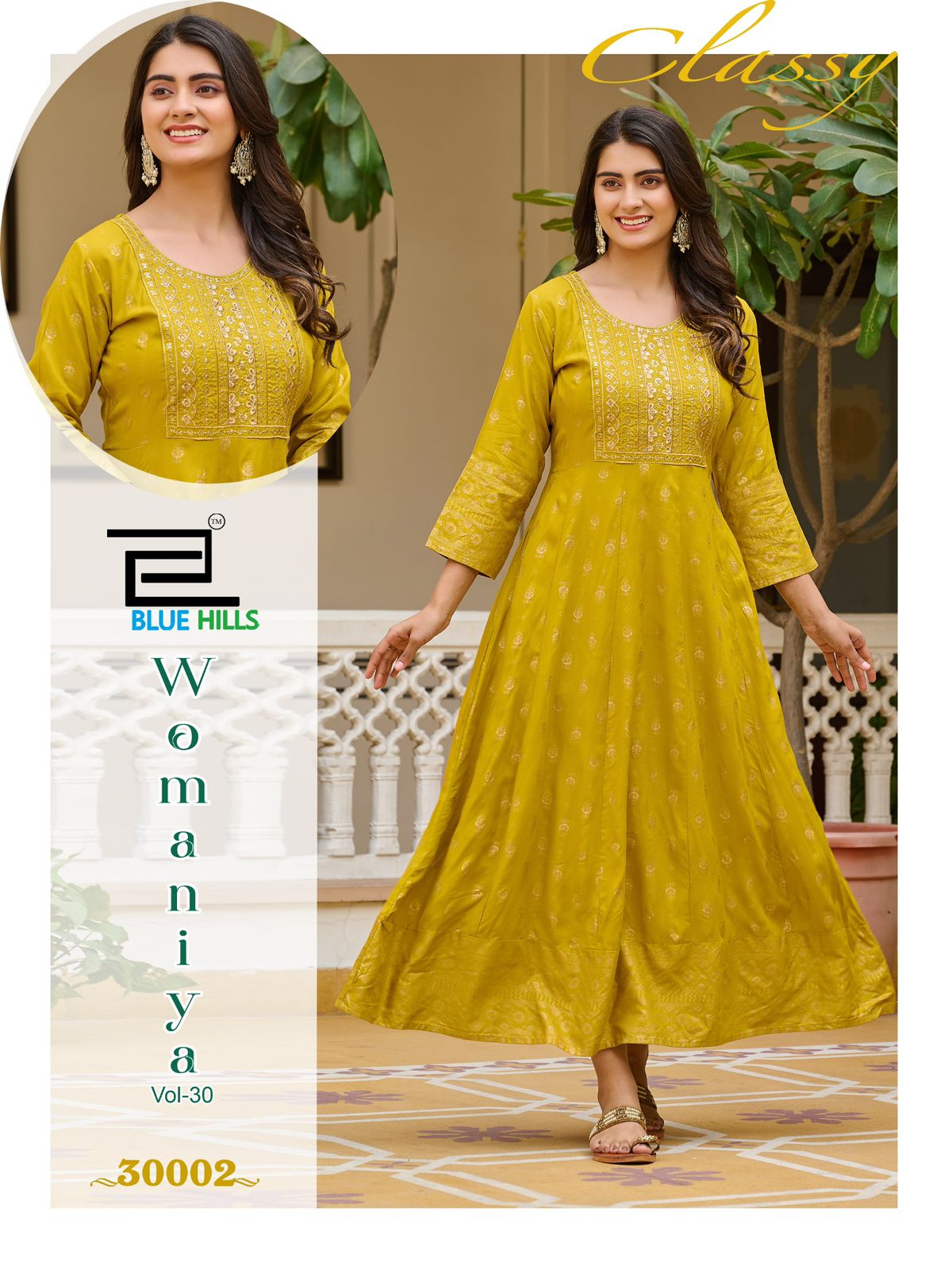 Blue Hills Womaniya Vol 30 Anarkali Kurti Catalog collection 2