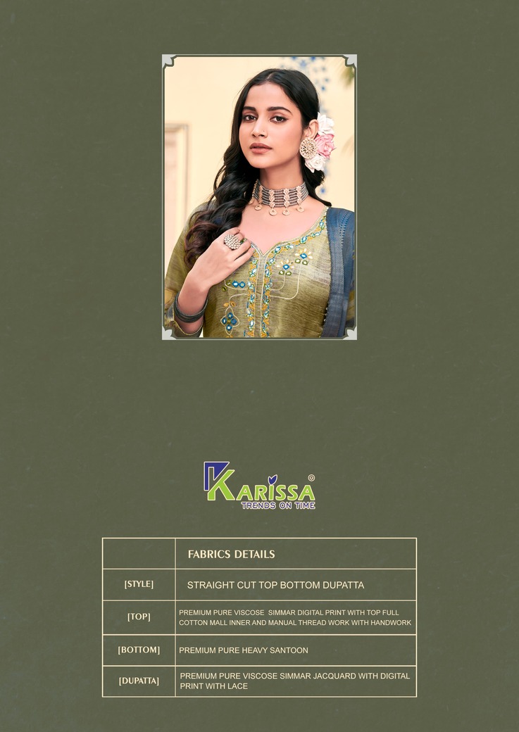 Karissa Nisha Printed Salwar Kameez Catalog collection 7