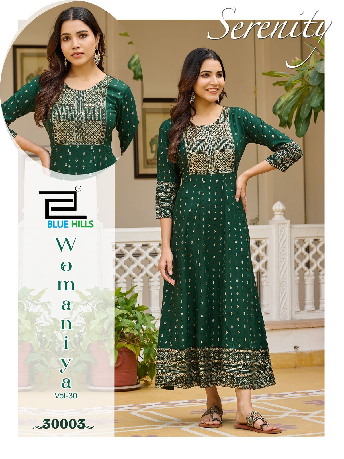 Blue Hills Womaniya Vol 30 Anarkali Kurti Catalog collection 8