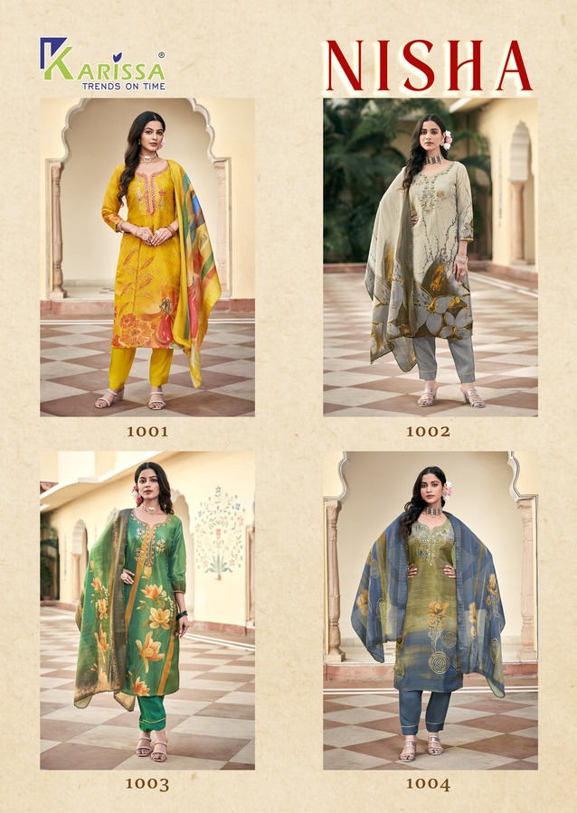 Karissa Nisha Printed Salwar Kameez Catalog collection 1