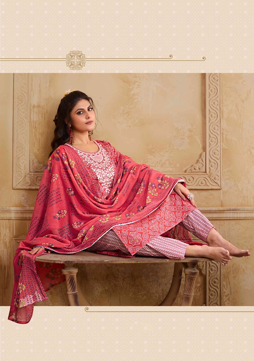 Rangmaya Cotton Bandhani Cotton Salwar Kameez Catalog collection 17