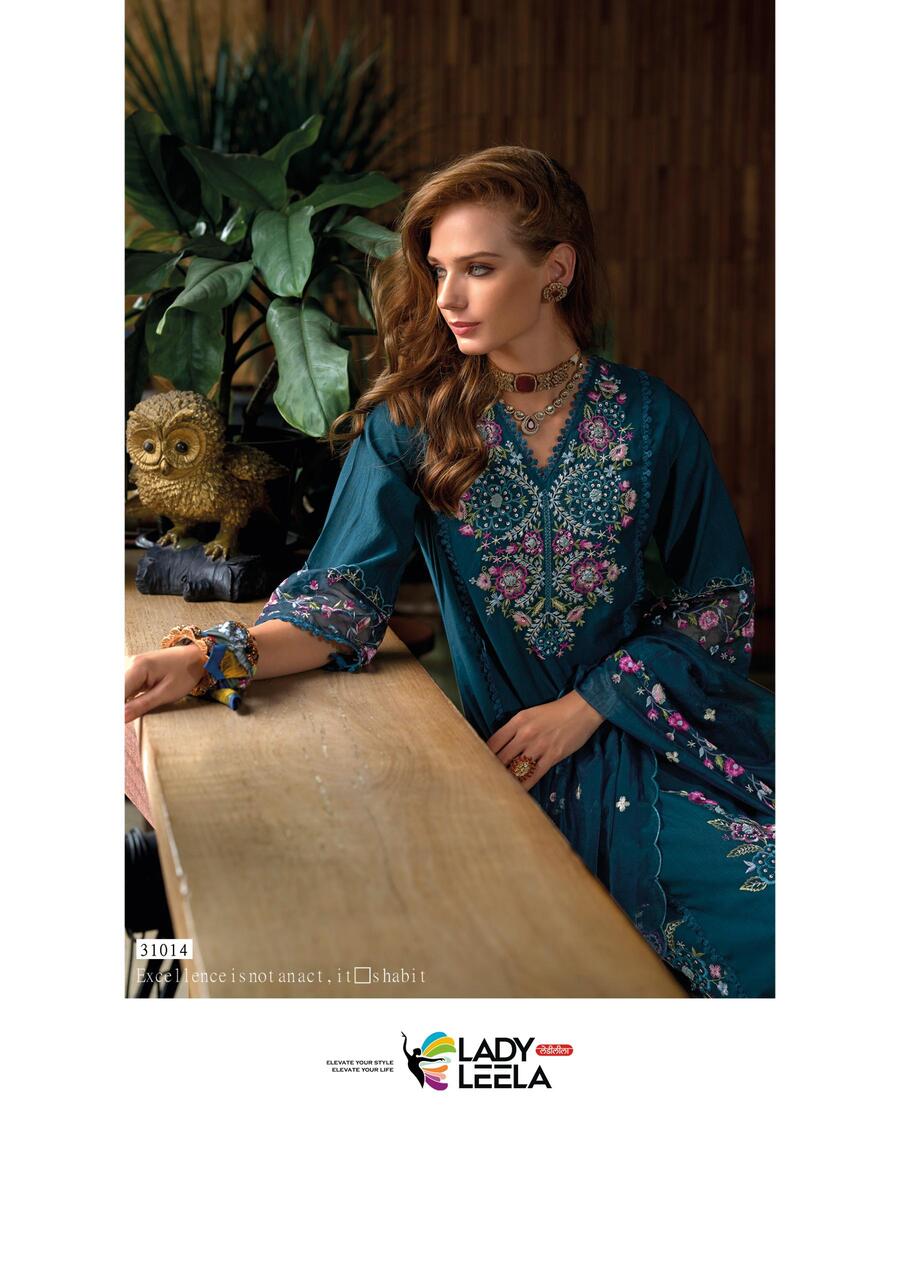 Lady Leela Shiddat Vol 4 Embroidery Salwar Kameez Catalog collection 12