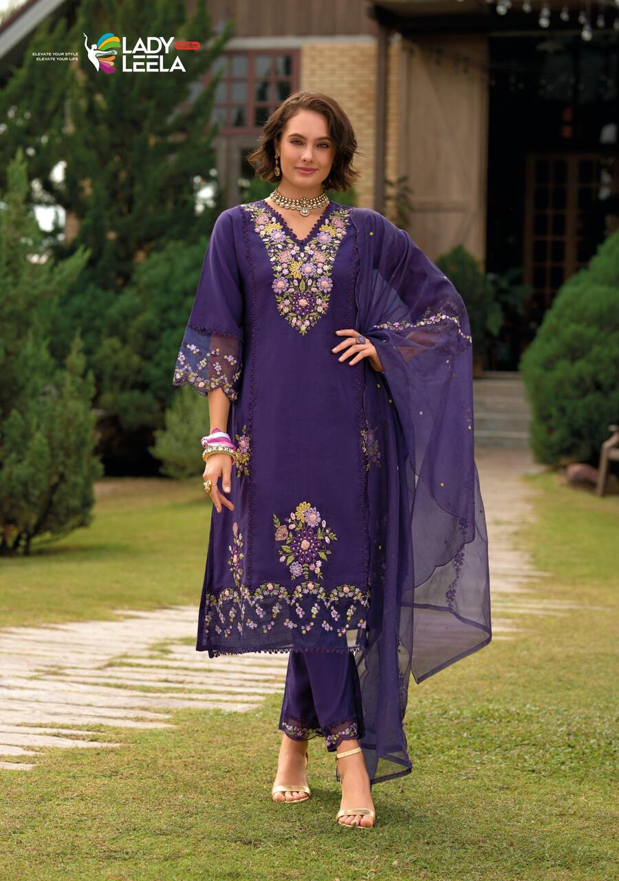 Lady Leela Shiddat Vol 4 Embroidery Salwar Kameez Catalog collection 15