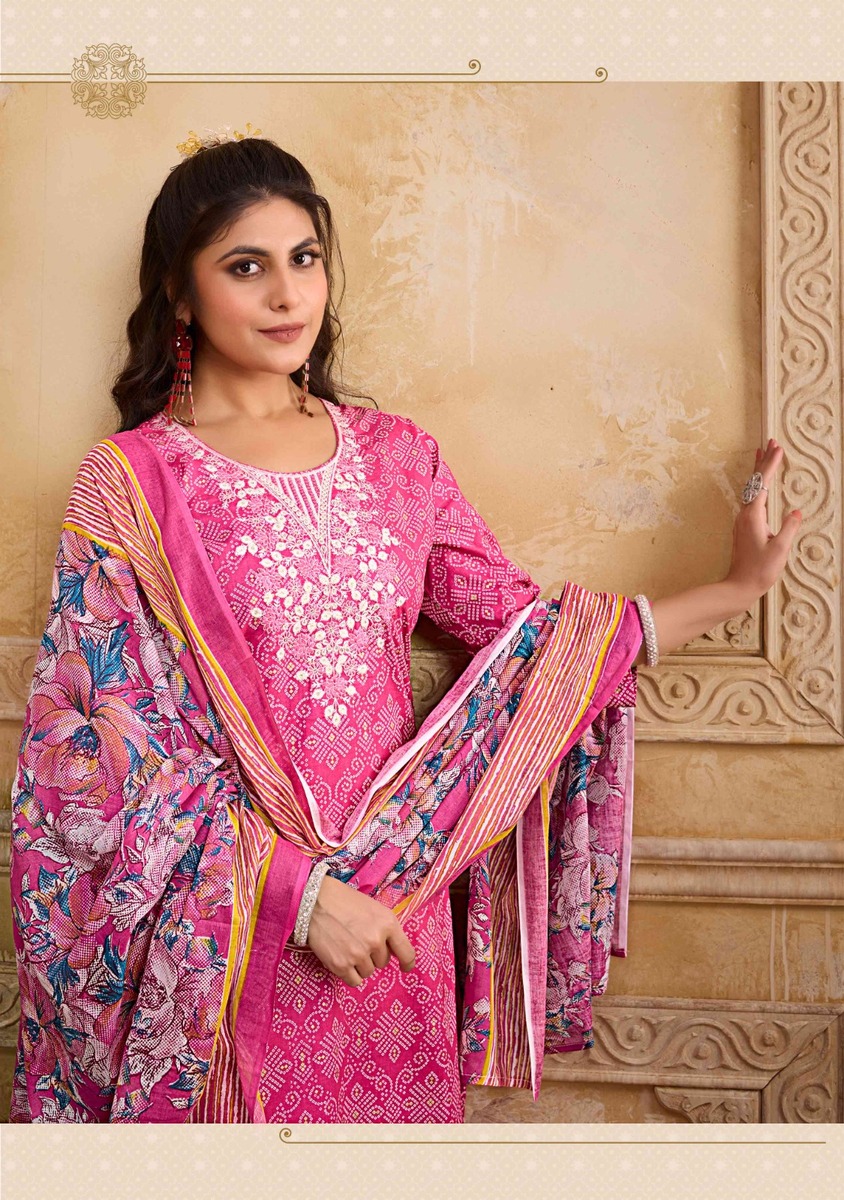 Rangmaya Cotton Bandhani Cotton Salwar Kameez Catalog collection 6