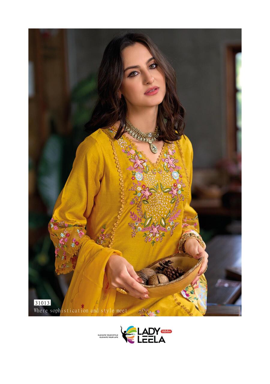 Lady Leela Shiddat Vol 4 Embroidery Salwar Kameez Catalog collection 16